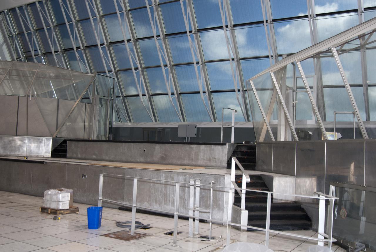 CAPE CANAVERAL, Fla. – At NASA’s Kennedy Space Center in Florida, work continues in Firing Room 2 in the Launch Control Center, or LCC. The legacy flooring is being removed and wiring and conduits below the floor will be upgraded. The mission director’s room to the left and another viewing room to the right also will be upgraded. Firing Rooms inside the LCC are being upgraded by the Ground System Development and Operations Program at Kennedy to support the processing and launch of multiple types of rockets and spacecraft, whether they are government or commercial models. Kennedy’s Launch Complex 39 is transitioning to support multiple users with the Firing Rooms being modified to be more generic in nature for upcoming programs. Photo credit: NASA_Gary Thompson
