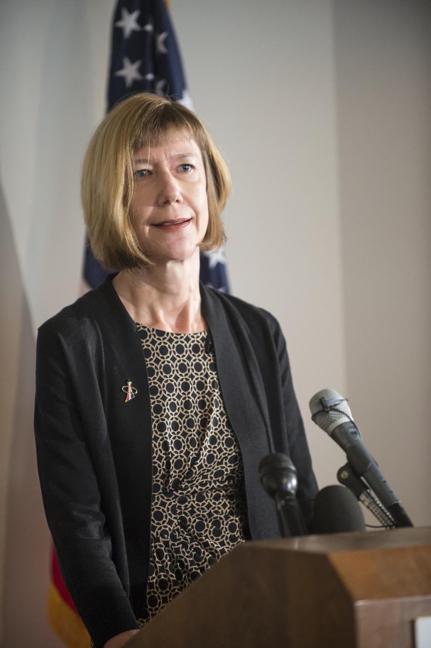 Crew Commercial Office's PAO activities for Boeing's rollout of their CST-100 capsule - "First Look" Media Event.  Photo Date: July 22, 2013.  Location: Boeing - Houston Product Support Center.  Photographer: Robert Markowitz
