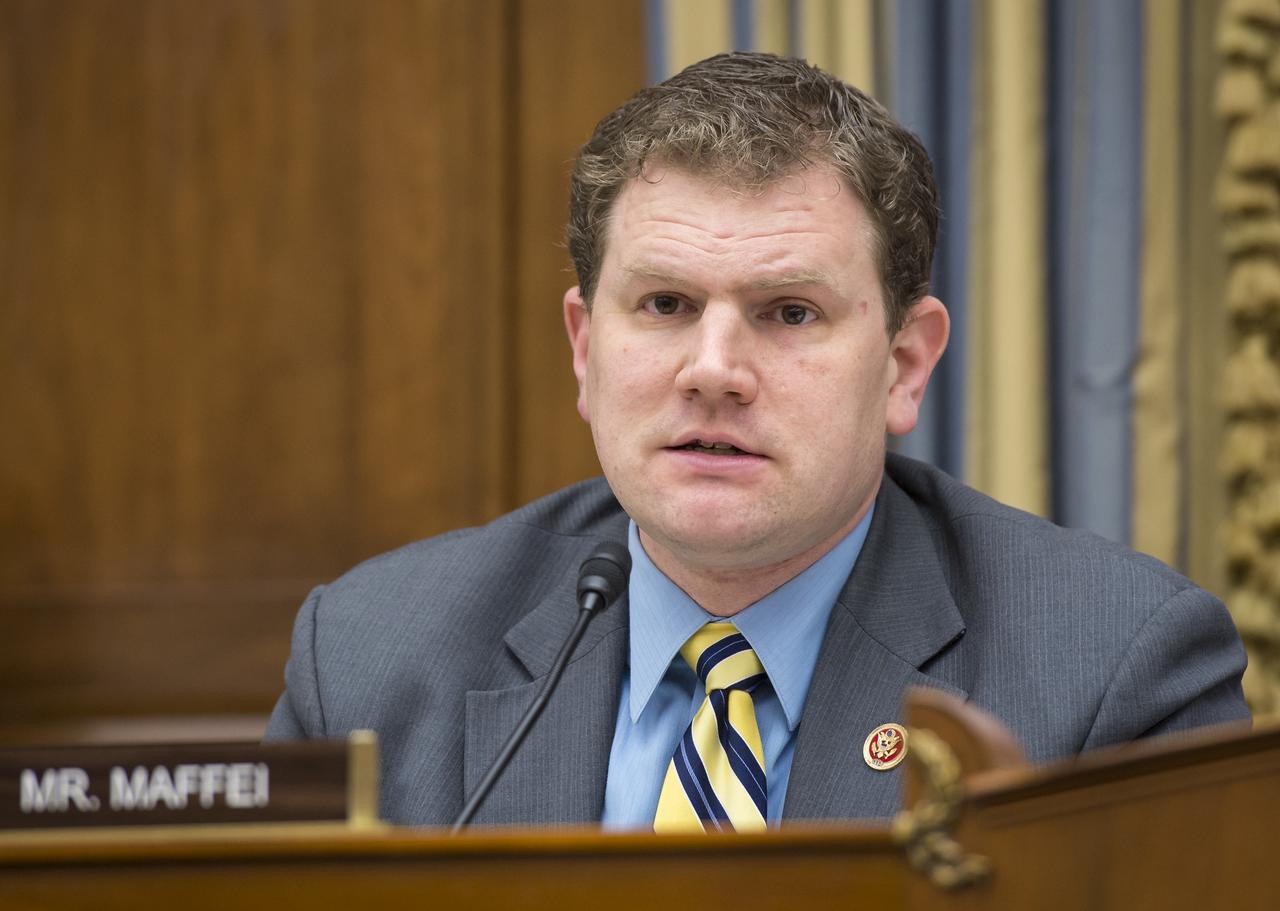 Ranking member of the House Subcommittee on Oversight, U.S. Rep. Dan Maffei, D-N.Y., talks during a hearing titled "Operating Unmanned Aircraft Systems in the National Airspace System: Assessing Research and Development Efforts to Ensure Safety" on Friday, Feb. 15, 2013 at the Rayburn House Office Building in Washington.  Photo Credit: (NASA/Bill Ingalls)
