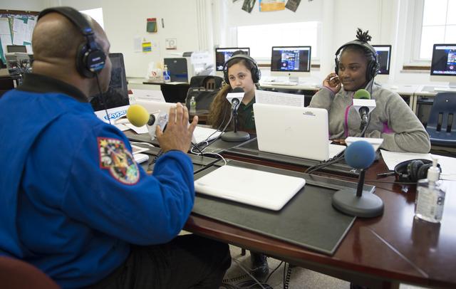 NASA image: Melvin at Eliot Hine Middle School