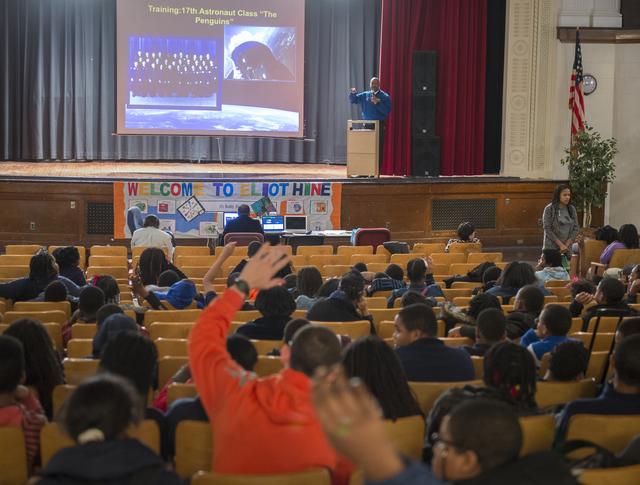 NASA image: Melvin at Eliot Hine Middle School