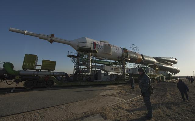 NASA image: Expedition 35 Soyuz Rollout