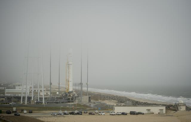 NASA image: Antares Rocket Preparation