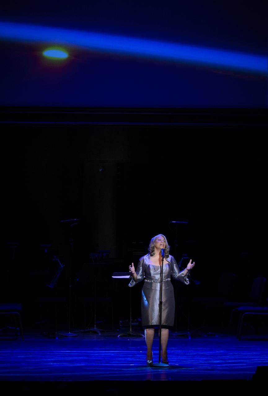 Singer Patti Austin performs Tena Clark's "Way Up There" during the National Tribute to Sally Ride at the John F. Kennedy Center for the Performing Arts, Monday, May 20, 2013 in Washington. Photo Credit: (NASA/Bill Ingalls)