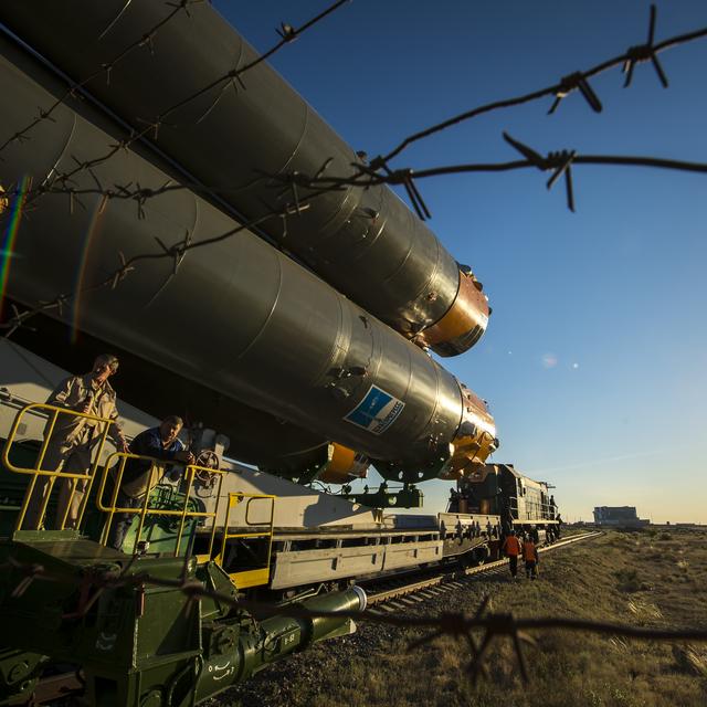 NASA image: Expedition 36 Soyuz TMA-09M Rollout