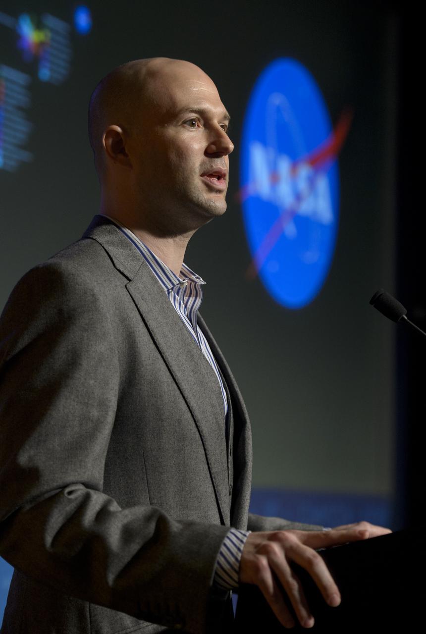 Jason Kessler, Special Projects Program Executive, NASA Office of the Chief Technologist, talks during the Asteroid Initiative Industry and Partner Day at NASA Headquarters on Tuesday, June 18, 2013 in Washington. During the event NASA Deputy Administrator Lori Garver and other senior NASA officials discussed the progress being made on NASA's mission to capture, redirect, and explore an asteroid. NASA also announced an Asteroid Grand Challenge focused on finding all asteroid threats to human populations and knowing what to do about them. Photo Credit: (NASA/Bill Ingalls)