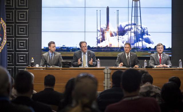 NASA image: Antares Post Launch Press Conference