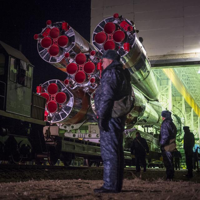 NASA image: Expedition 38 Soyuz Rollout