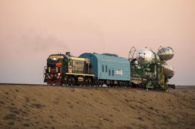 NASA image: Expedition 38 Soyuz Rollout