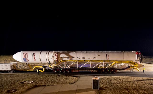 NASA image: Antares Rocket Rollout