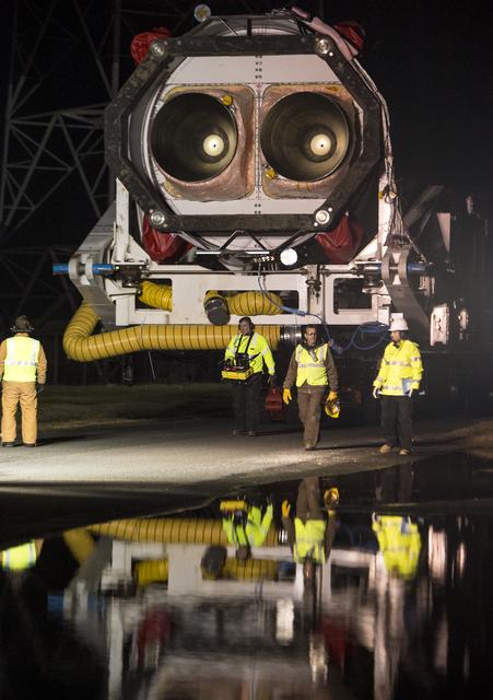 NASA image: Antares Rocket Rollout