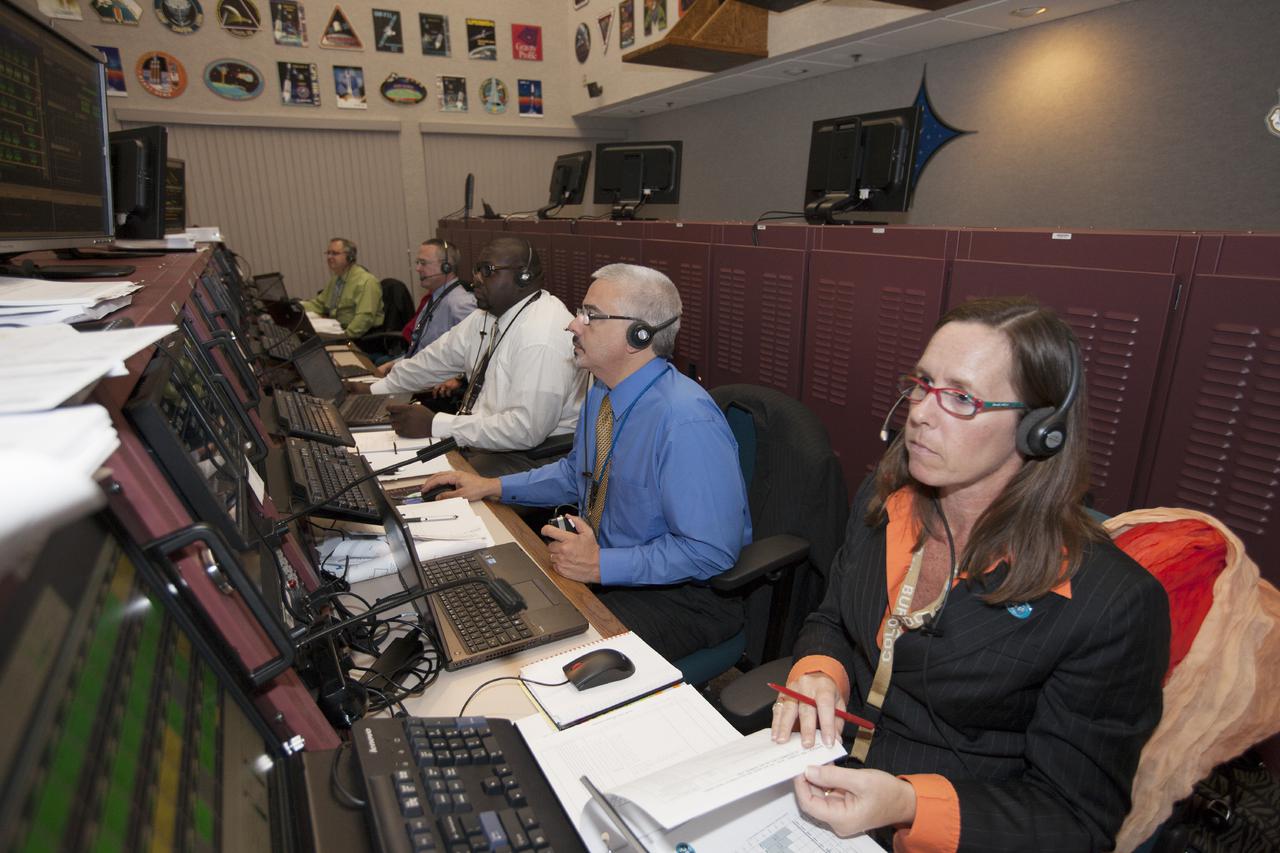 CAPE CANAVERAL, Fla. – In the Hangar AE Launch Vehicle Data Center at Cape Canaveral Air Force Station in Florida, NASA and contractor managers and engineers monitor progress of the countdown for the launch the agency's Tracking and Data Relay Satellite, or TDRS-L, spacecraft atop a United Launch Alliance Atlas V rocket. The TDRS-L spacecraft is the second of three new satellites designed to ensure vital operational continuity for NASA by expanding the lifespan of the Tracking and Data Relay Satellite System TDRSS fleet, which consists of eight satellites in geosynchronous orbit. The spacecraft provide tracking, telemetry, command and high bandwidth data return services for numerous science and human exploration missions orbiting Earth. These include NASA's Hubble Space Telescope and the International Space Station. TDRS-L has a high-performance solar panel designed for more spacecraft power to meet the growing S-band communications requirements. TDRSS is one of NASA Space Communication and Navigation’s SCaN three networks providing space communications to NASA’s missions. For more information more about TDRS-L, visit: http:__www.nasa.gov_tdrs To learn more about SCaN, visit: www.nasa.gov_scan Photo credit: NASA_Kim Shiflett