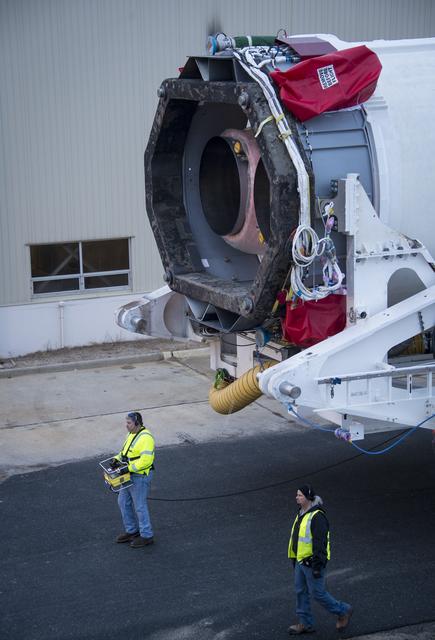 NASA image: Antares Rocket Rollout
