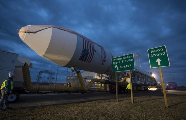 NASA image: Antares Rocket Rollout