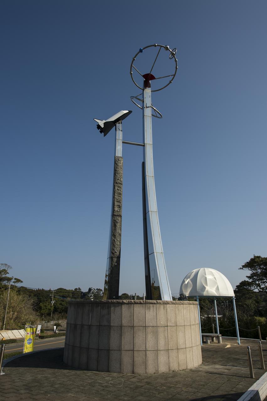 A small roadside park honoring spaceflight is seen in Minamitane Town, Saturday Feb. 22, 2014, Tanegashima Island, Japan. Minamitane Town is located not far from the Japan Aerospace Exploration Agency’s (JAXA) Tanegashima Space Center (TNSC), where the launch of an H-IIA rocket carrying the Global Precipitation Measurement (GPM) Core Observatory is planned for Feb. 28, 2014. The NASA-JAXA GPM spacecraft will collect information that unifies data from an international network of existing and future satellites to map global rainfall and snowfall every three hours. Photo Credit: (NASA/Bill Ingalls)