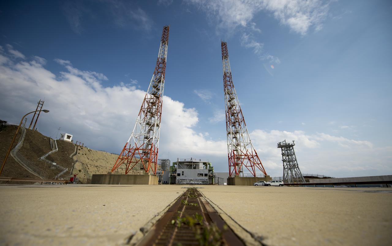 Launch pad 1 is seen at the Tanegashima Space Center (TNSC) on Monday, Feb. 24, 2014 in Tanegashima, Japan. A Japanese H-IIA rocket carrying the NASA-Japan Aerospace Exploration Agency (JAXA), Global Precipitation Measurement (GPM) Core Observatory is planned for launch from pad 1 on Feb. 28, 2014. Once launched, the GPM spacecraft will collect information that unifies data from an international network of existing and future satellites to map global rainfall and snowfall every three hours.  Photo Credit: (NASA/Bill Ingalls)
