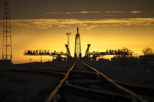 NASA image: Expedition 39 Soyuz Rollout