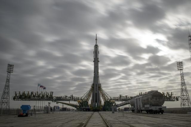 NASA image: Expedition 39 Soyuz Rollout