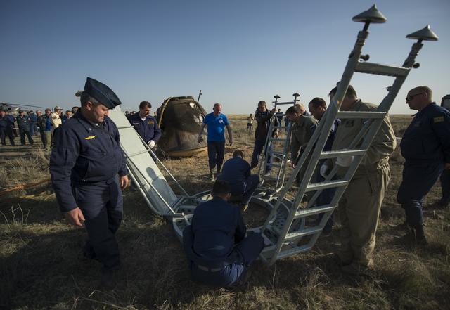 NASA image: Expedition 39 Soyuz TMA-11M Landing