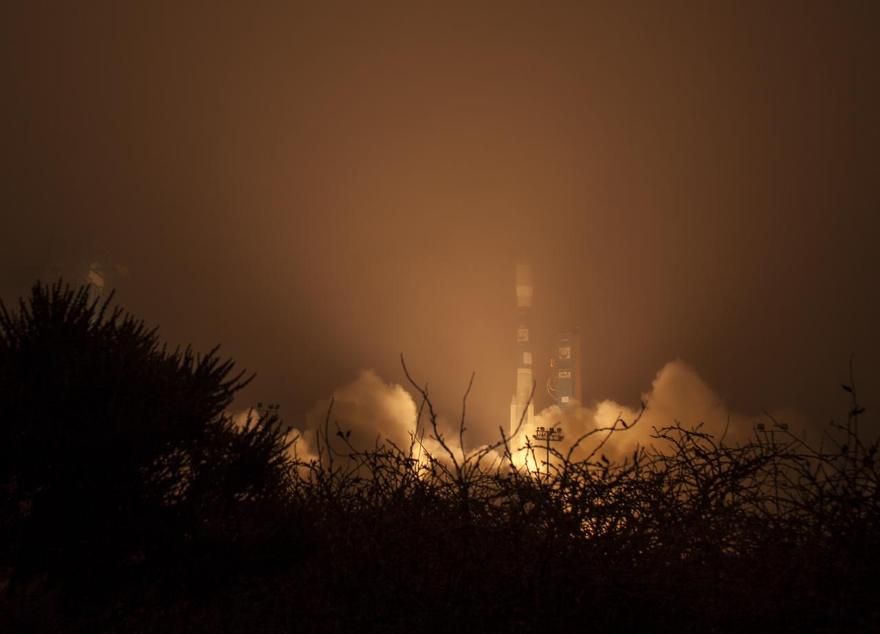 A United Launch Alliance Delta II rocket launches with the Orbiting Carbon Observatory-2 (OCO-2)satellite onboard from Space Launch Complex 2 at Vandenberg Air Force Base, Calif. on Wednesday, July 2, 2014. OCO-2 will measure the global distribution of carbon dioxide, the leading human-produced greenhouse gas driving changes in Earth’s climate. Photo Credit: (NASA/Bill Ingalls)