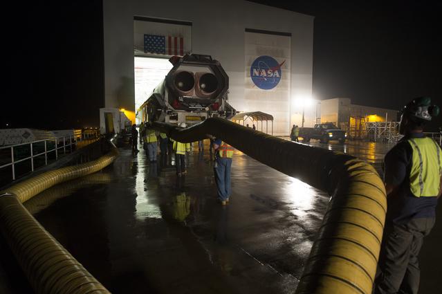 NASA image: Antares Rocket Rollout