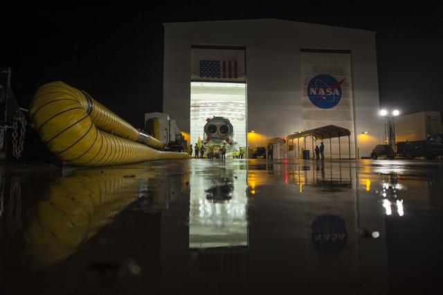 NASA image: Antares Rocket Rollout