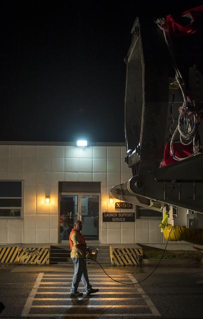 NASA image: Antares Rocket Rollout