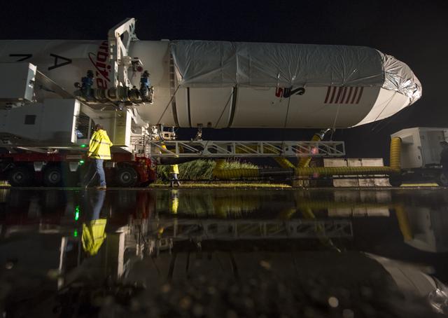 NASA image: Antares Rocket Rollout
