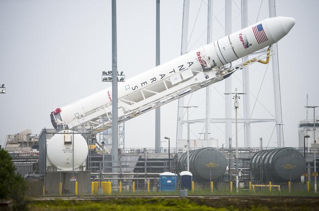 NASA image: Antares Rocket Erection
