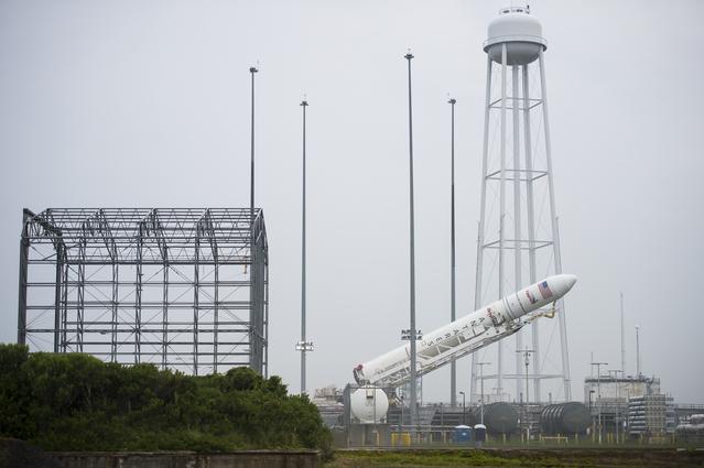 NASA image: Antares Rocket Erection
