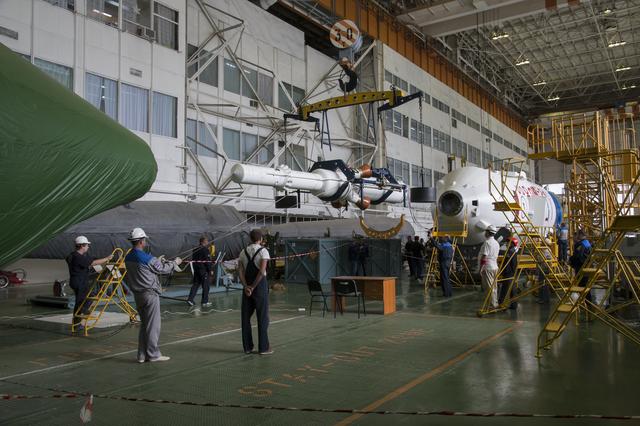 NASA image: Expedition 41 Soyuz Rocket Assembly