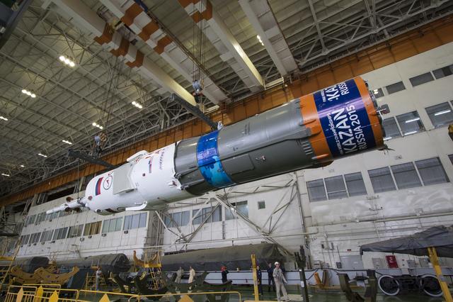 NASA image: Expedition 41 Soyuz Rocket Assembly
