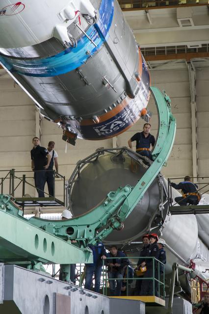 NASA image: Expedition 41 Soyuz Rocket Assembly