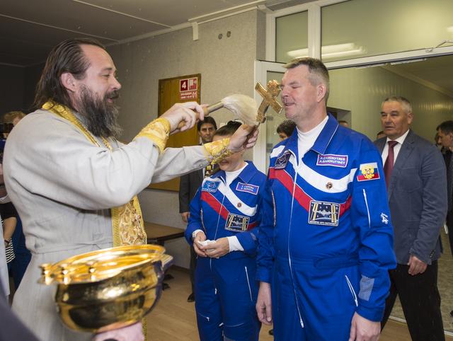 NASA image: Expedition 41 Crew Blessing
