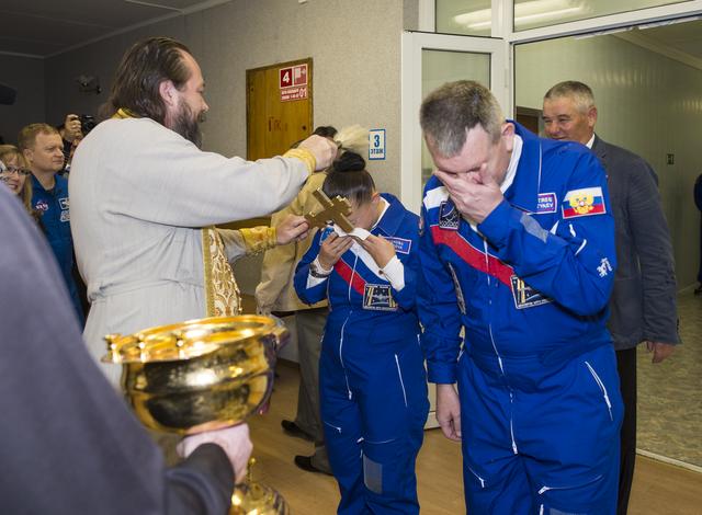 NASA image: Expedition 41 Crew Blessing