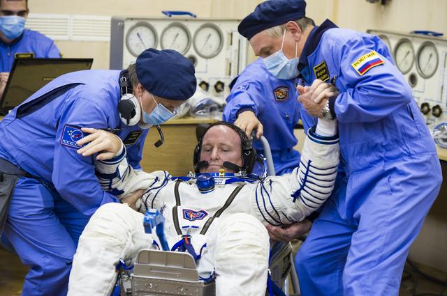 NASA image: Expedition 41 Suit Up