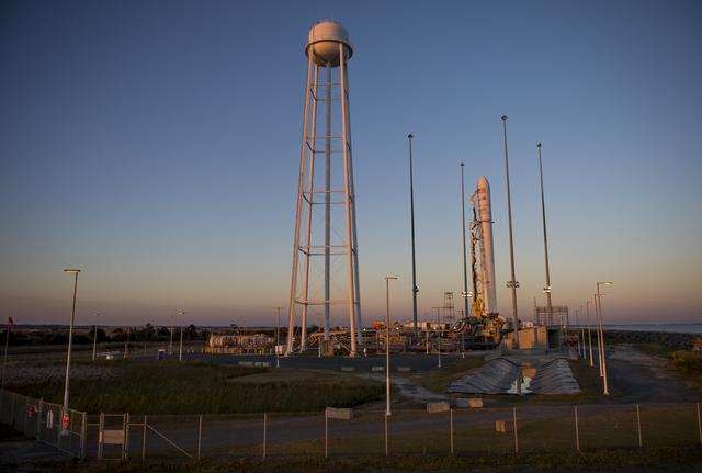 NASA image: Orb3 Antares Rocket Preparation 
