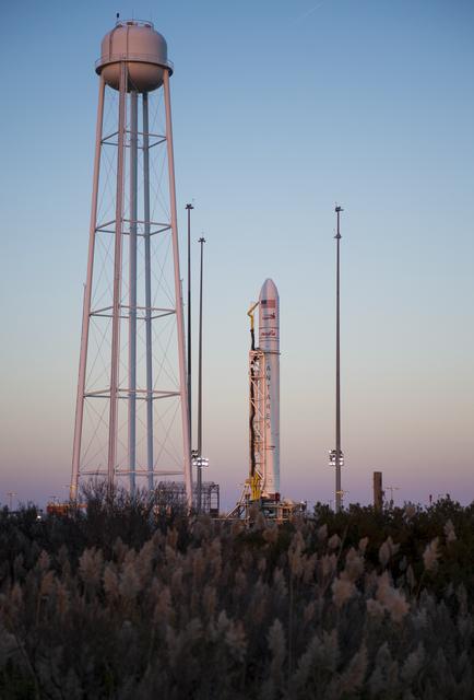 NASA image: Orb3 Antares Rocket Preparation 
