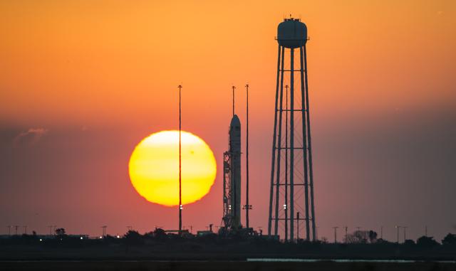 NASA image: Orb3 Antares at Sunrise