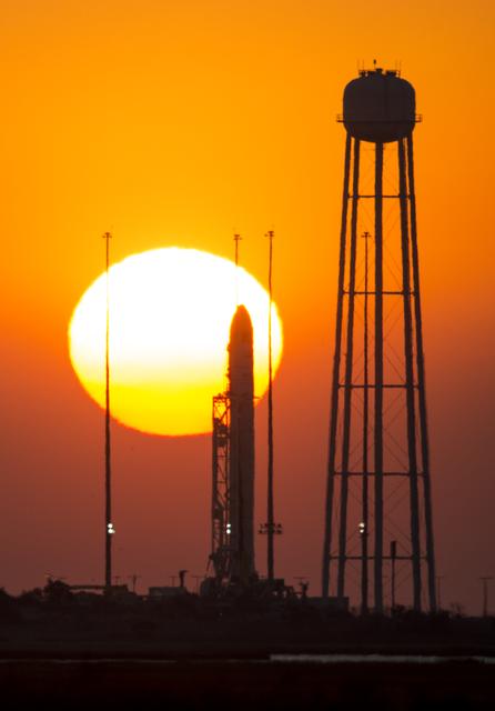 NASA image: Orb3 Antares at Sunrise