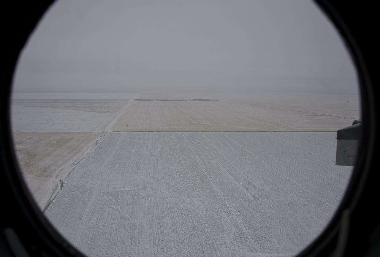 View of snow covered fields in Kazakhstan is seen from a Russian search and rescue helicopter as it flies from Kustanay, Kazakhstan to support the Soyuz TMA-13M spacecraft landing with Expedition 41 Commander Max Suraev of the Russian Federal Space Agency (Roscosmos), NASA Flight Engineer Reid Wiseman and Flight Engineer Alexander Gerst of the European Space Agency (ESA) on Monday, Nov. 10, 2014. Suraev, Wiseman and Gerst returned to Earth after more than five months onboard the International Space Station where they served as members of the Expedition 40 and 41 crews. Photo Credit: (NASA/Bill Ingalls)