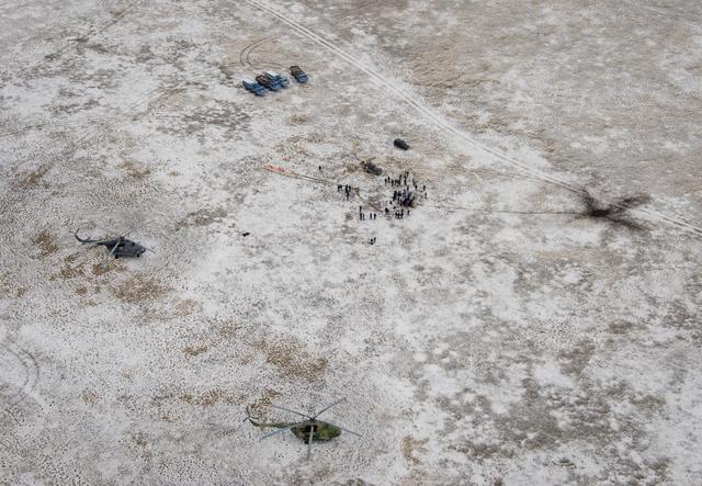 NASA image: Expedition 41 Soyuz TMA-13M Landing