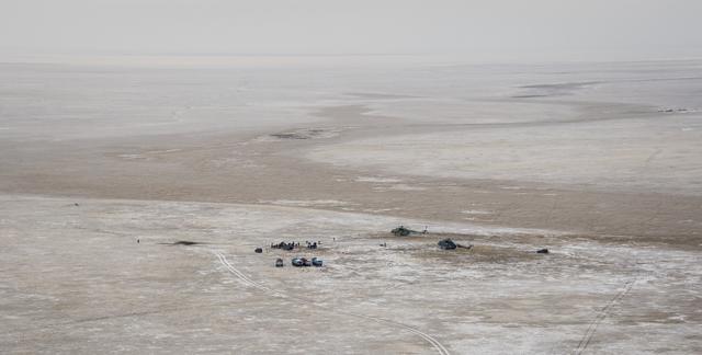 NASA image: Expedition 41 Soyuz TMA-13M Landing
