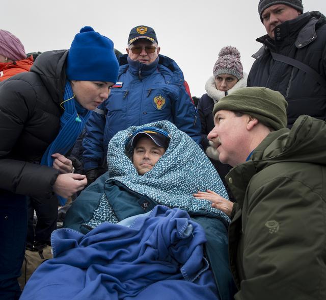 NASA image: Expedition 41 Soyuz TMA-13M Landing