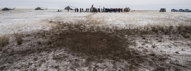 NASA image: Expedition 41 Soyuz TMA-13M Landing