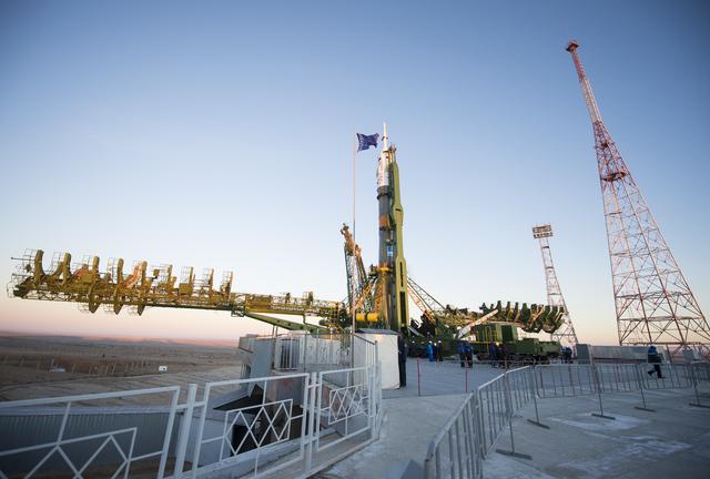 NASA image: Expedition 42 Soyuz Rollout