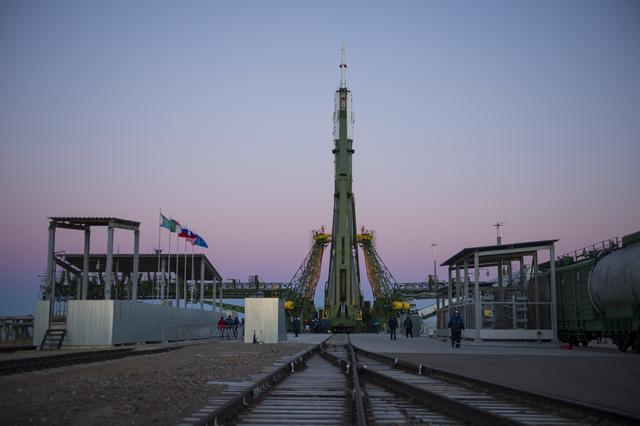 NASA image: Expedition 42 Soyuz Rollout