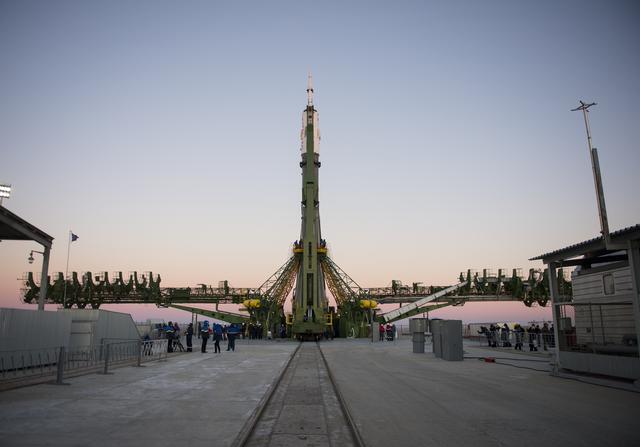 NASA image: Expedition 42 Soyuz Rollout