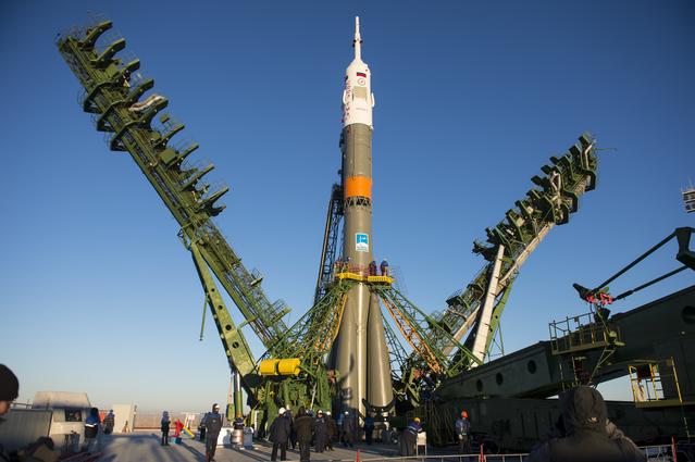 NASA image: Expedition 42 Soyuz Rollout
