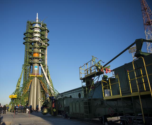 NASA image: Expedition 42 Soyuz Rollout